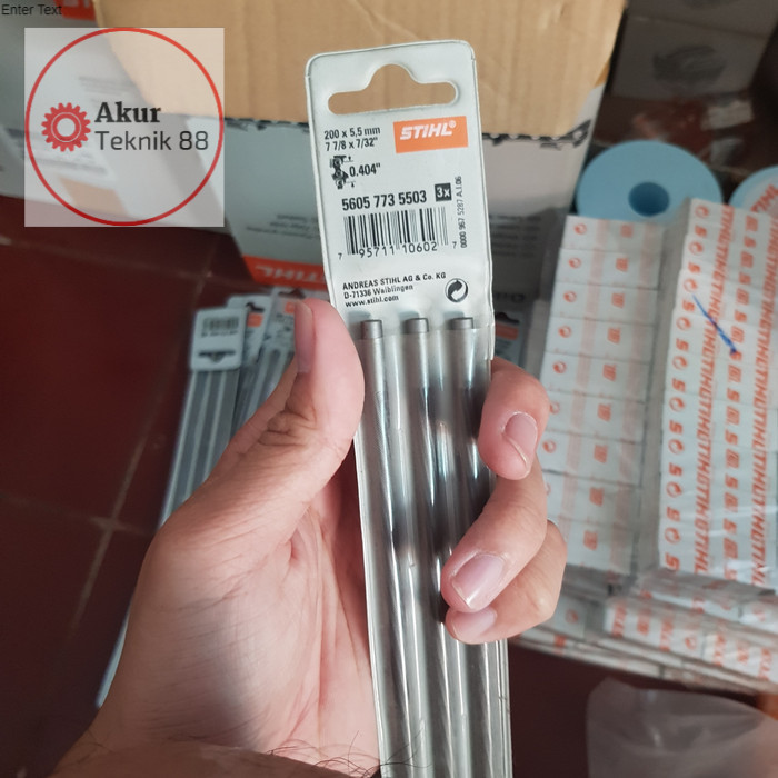 

kikir round file rantai chainsaw 5.5mm STIHL ASLI PER BIJI