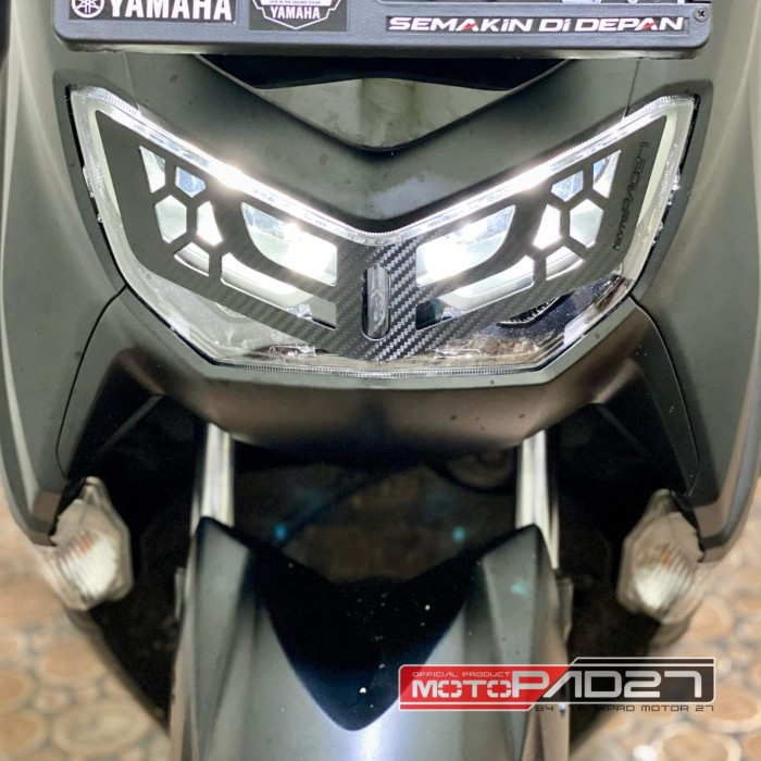 Motopad27 garnish lampu yamaha nmax connected 2020 2021 2022