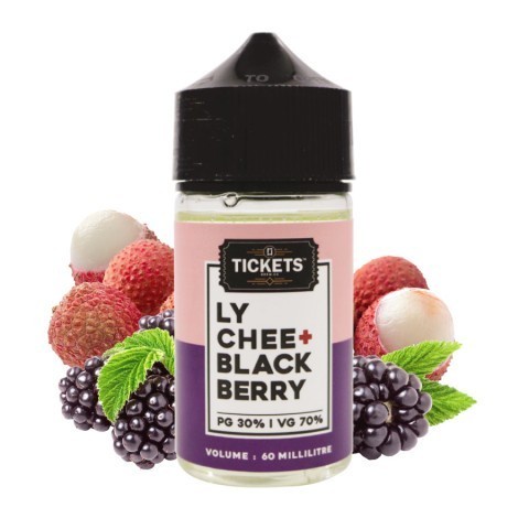 EJM TICKETS LYCHEE BLACKBERRY 60ML 3MG BY E JUICE MURAH