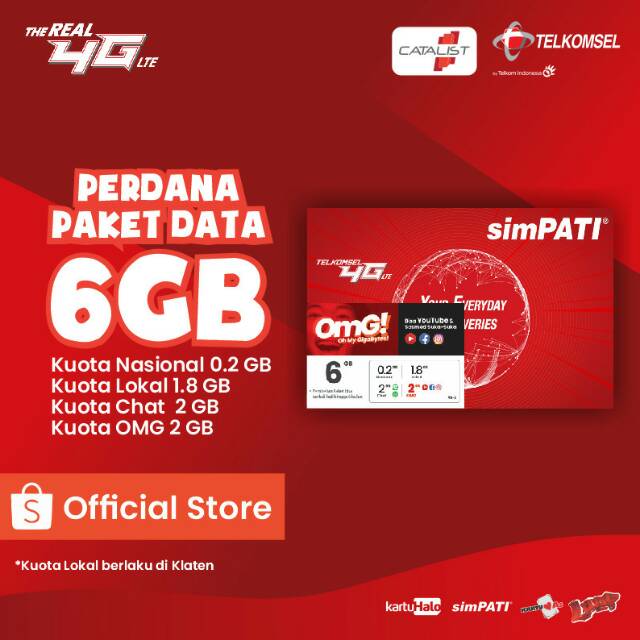 Perdana data 6GB Telkomsel