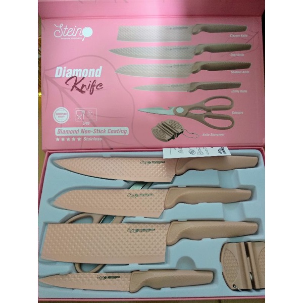 STEIN COOKWARE / STEINCOOKWARE / SETIN COOKWARE SET PISAU DAPUR / STEINCOOKWARE 6 SET PISAU DAPUR / 