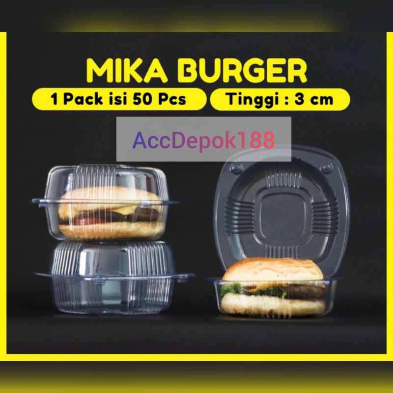 MIKA BURGER / MIKA HAMBURGER MEREK VIP HB-01 / MEREK GAJAH TECHNO