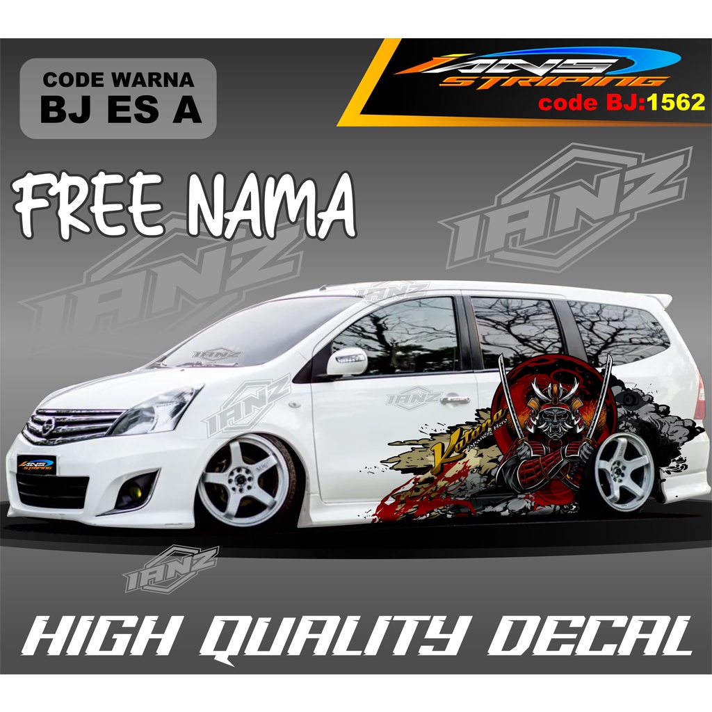 DECAL STIKER MOBIL GRAND LIVINA / STIKER DECAL MOBIL SIGRA AVANZA XENIA / VARIASI STIKER MOBIL