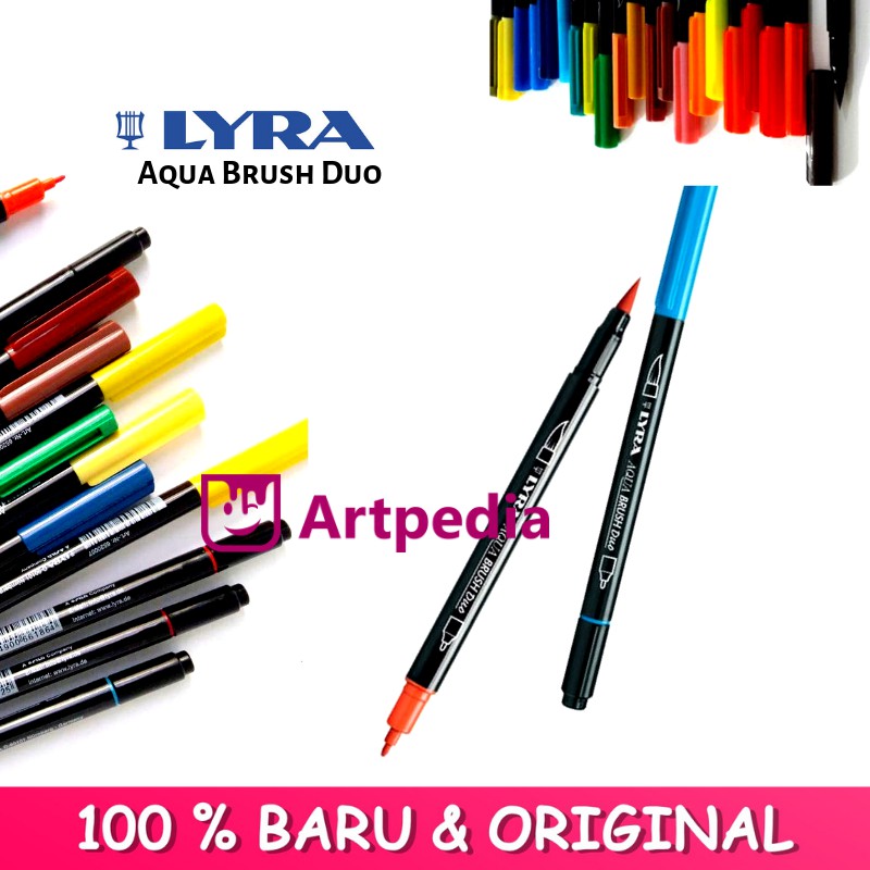 LYRA Aqua Brush Duo Brush Pen satuan Tersedia 36 Warna PART 1