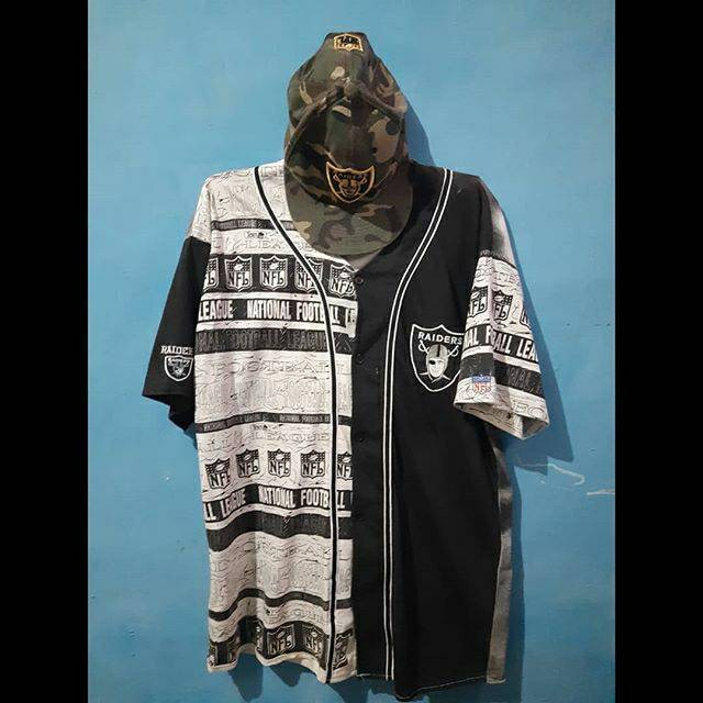 Jersey softballb& Cap Oakland Raiders second