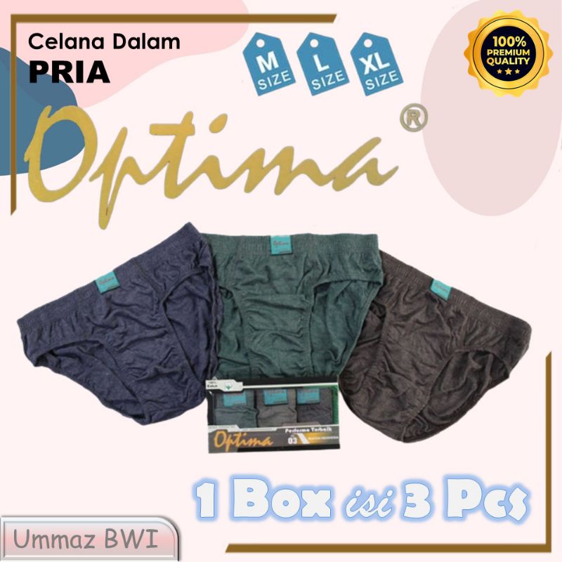 Optima 818 & 868 CD Celana Dalam Pria Bahan Katun