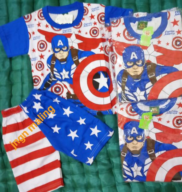 STELAN CAPTAIN AMERIKA/ATAS BAWAH/KIDS