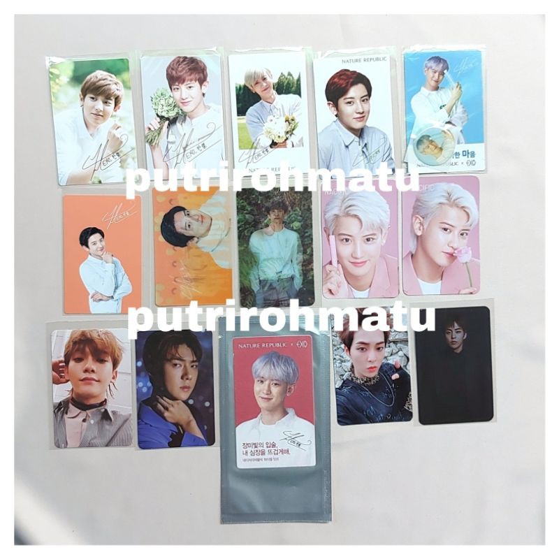 CHANYEOL SEHUN XIUMIN CHEN PHOTOCARD ALBUM OFFICIAL EXO ALBUM GROWL SING FOR YOU LOTTO
