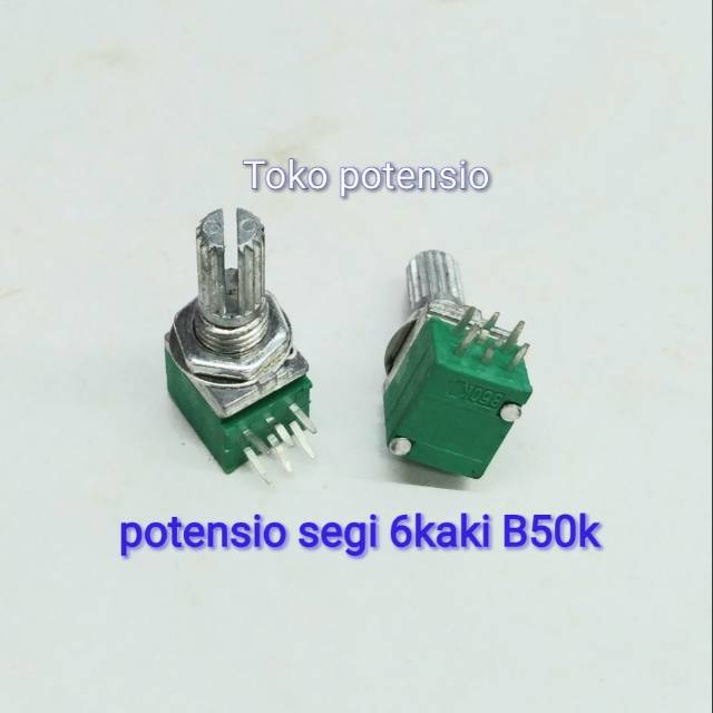 POTENSIO SEGI 6KAKI B50K HIJAU
