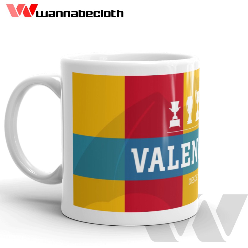 Mug Valencia Gelas Valencia Mug Bola Gelas Bola Mug Custom Mug Unik Cetak Mug Valencia Trophy