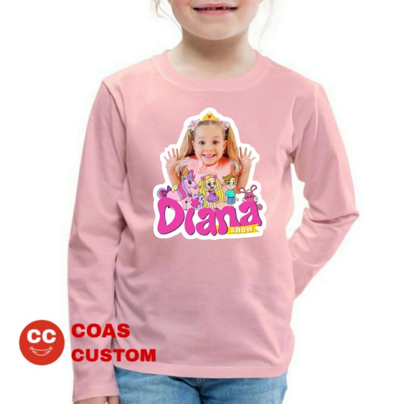 BAJU KAOS ANAK LOVE DIANA LENGAN PANJANG