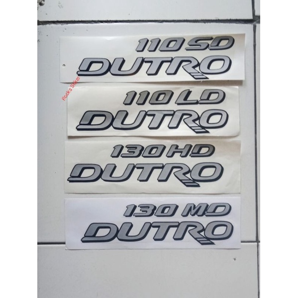 Stiker Sticker Dutro 130HD , Dutro 130MD , Dutro 110SD , Dutro 110LD / Hino 300 Dutro / stiker sticker Hino 300 dutro tulisan Dutro 130HD , Dutro 130MD , Dutro 110SD , Dutro 110LD / Stiker sticker Hino 300 dutro