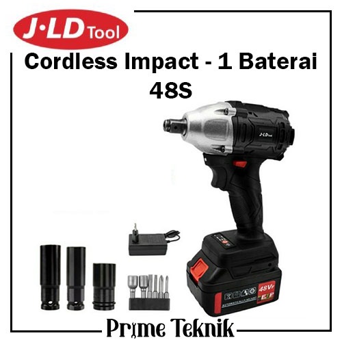 Cordless Impact Wrench Brushless Bor 1 Baterai JV88 - 48 Volt JLD Tool