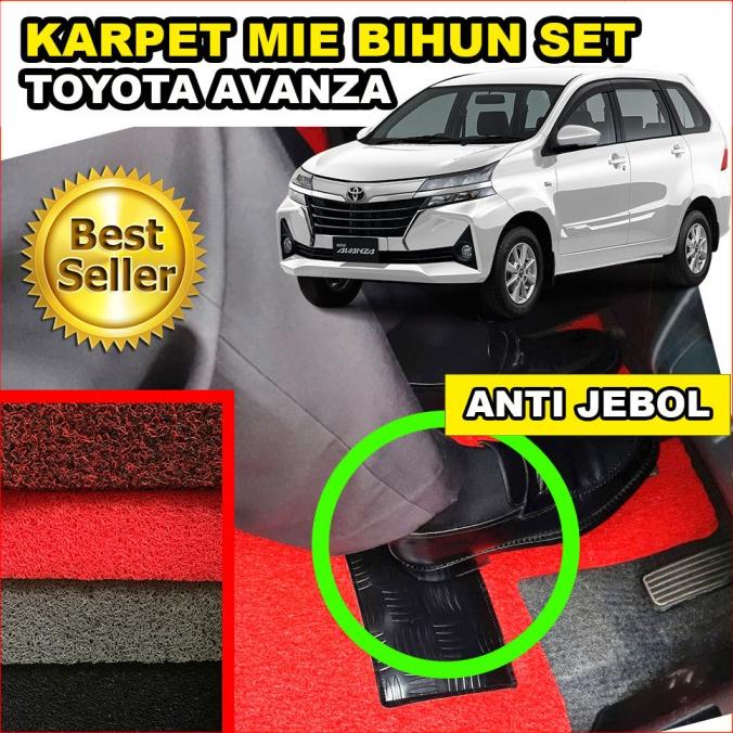 Karpet Mie Mobil Lantai Bihun Keset Set Toyota Avanza 1 Warna Terbaru