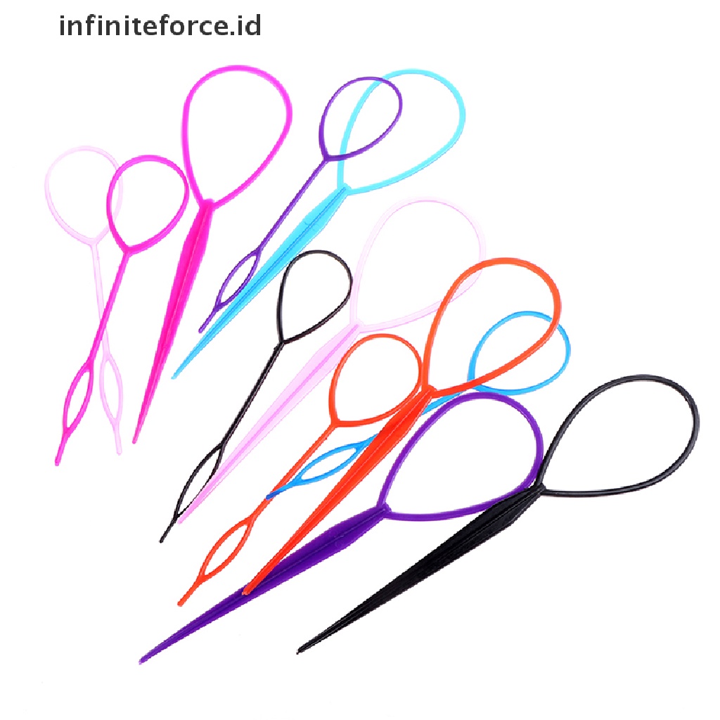 (infiniteforce.id) 2pcs / Set Klip Pembuat Bun / Kepang Rambut Untuk Aksesoris Wanita