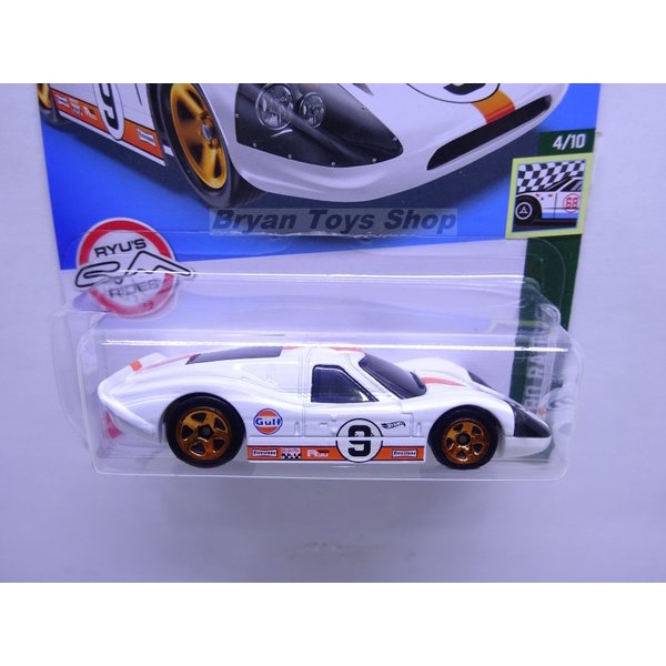 Hot Wheels 67 Ford GT40 Mk.IV Putih No 9