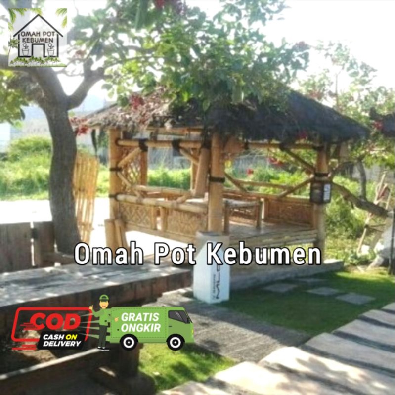 13 meter tali gazebo tali ijuk aren / tali ikat saung bambu