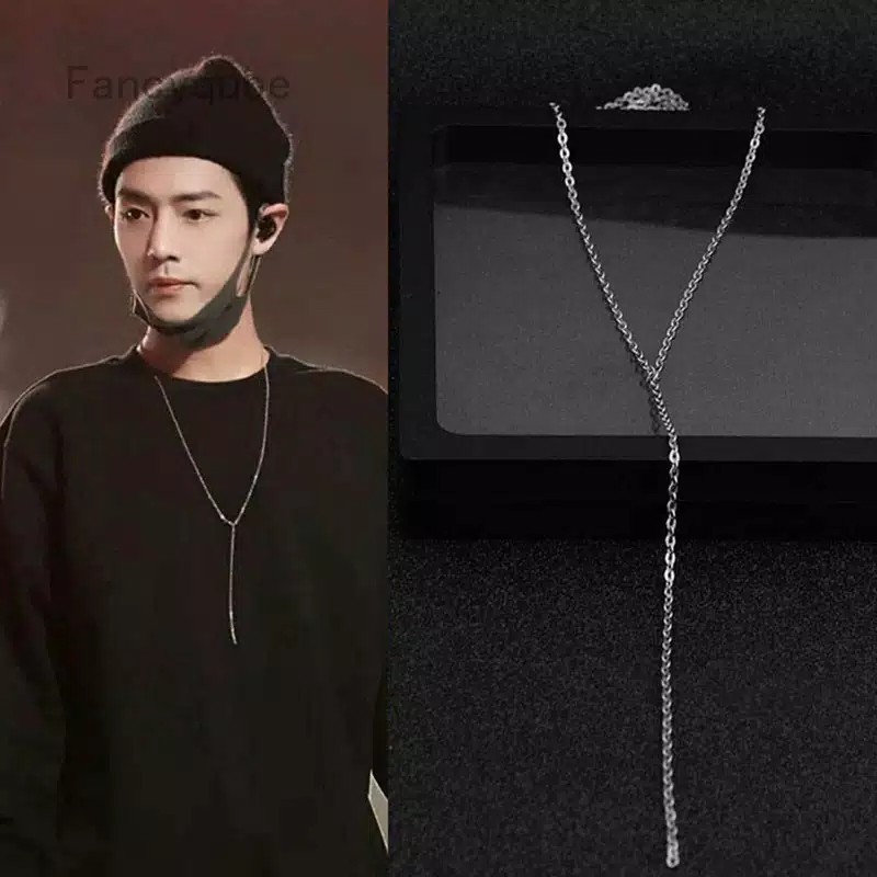 KK0280 - Kalung Rantai Pria Wanita Korea Kpop BTS EXO NCT Kang Daniel