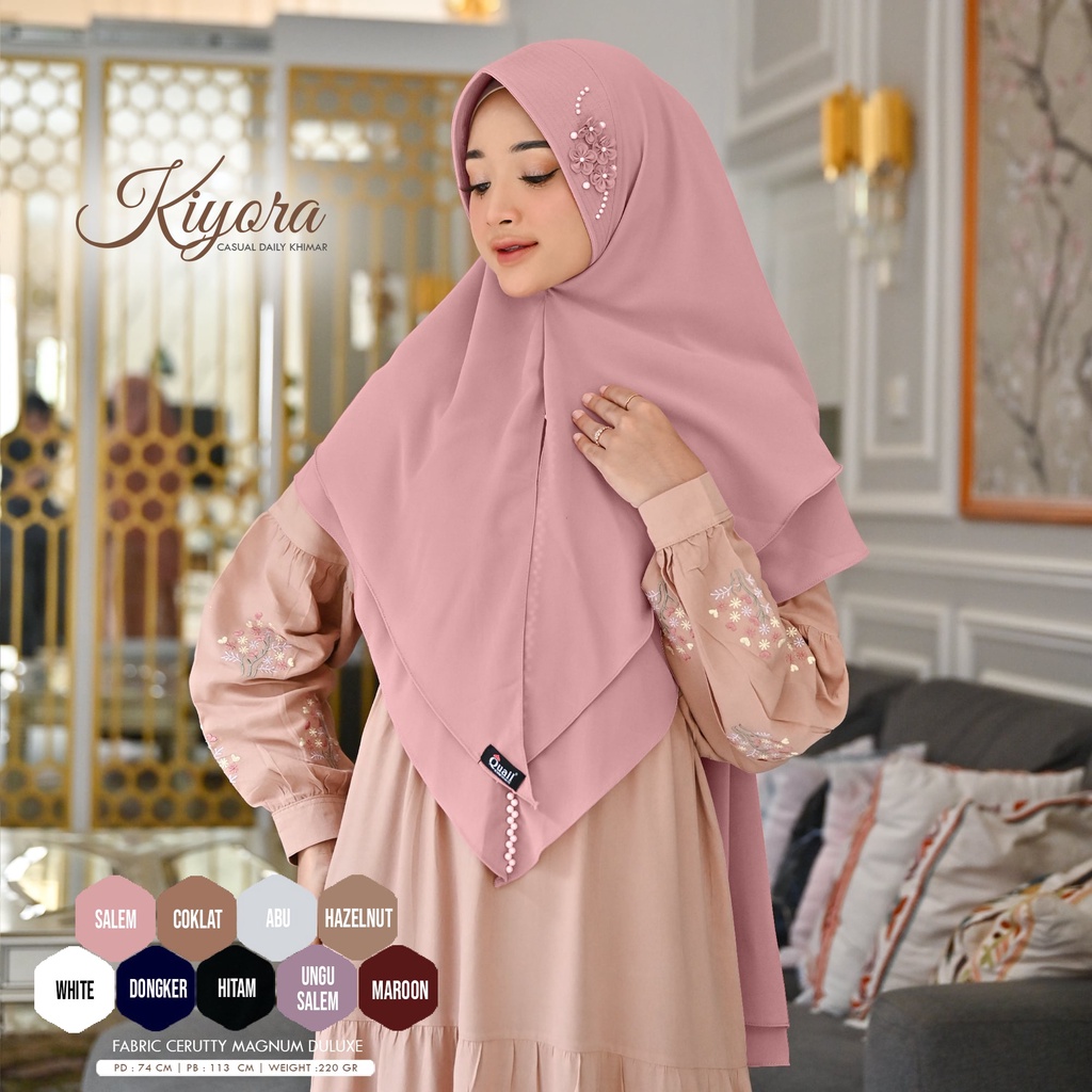 Khimar Kiyora Ori Quail Hijab
