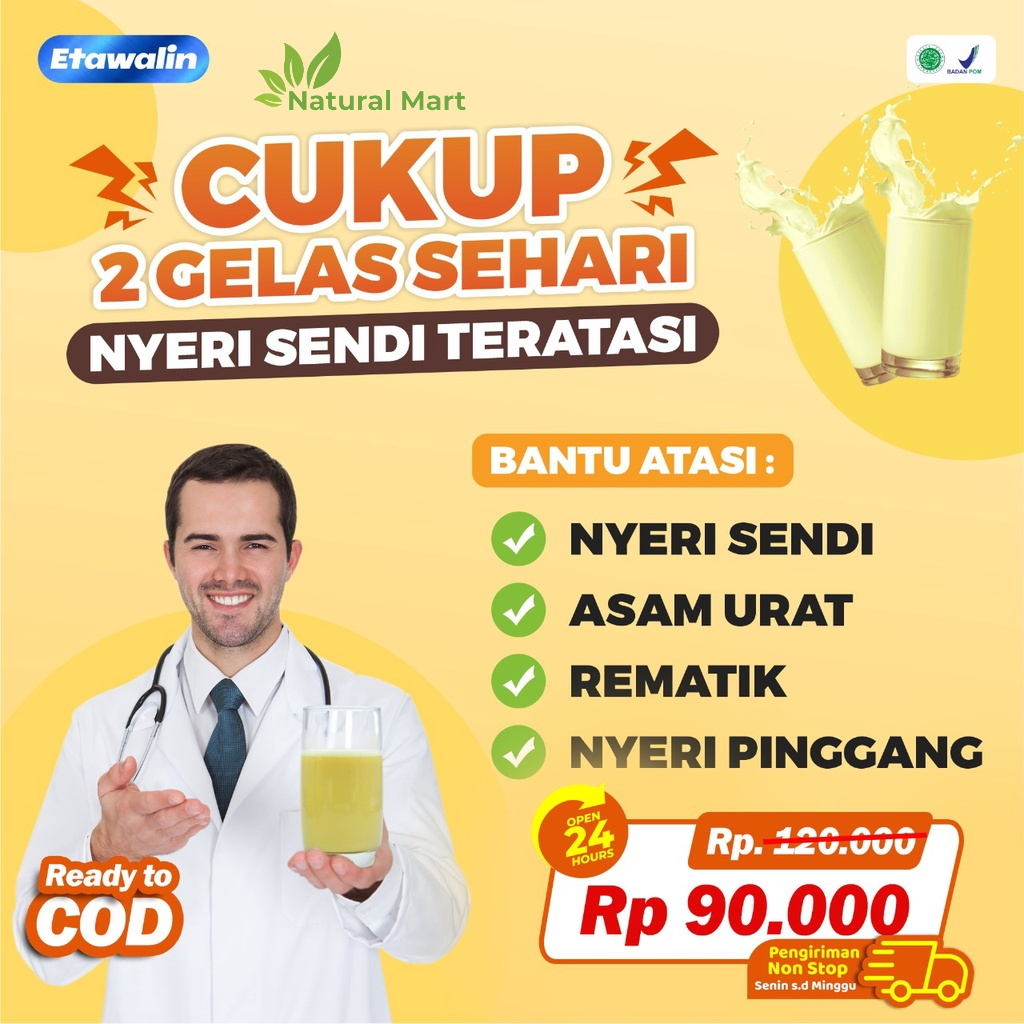 Etawalin Paket 3 Box – Susu Etawa Tingkatkan Kepadatan &amp; Kesehatan Tulang Sendi Atasi Nyeri Sendi Susu Anti Asam Urat Rematik Reumatik Cocok Untuk Lansia