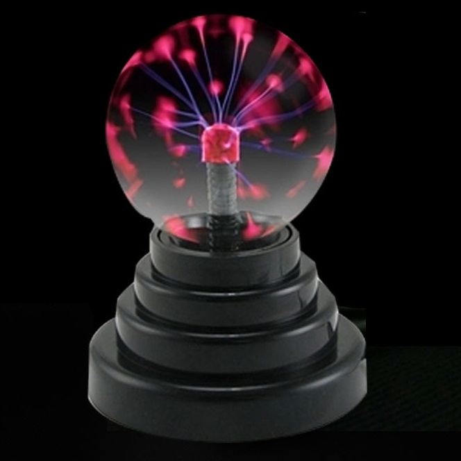 Pajangan Lampu Bola Kristal Plasma Light Sphere - OMTHT5BK