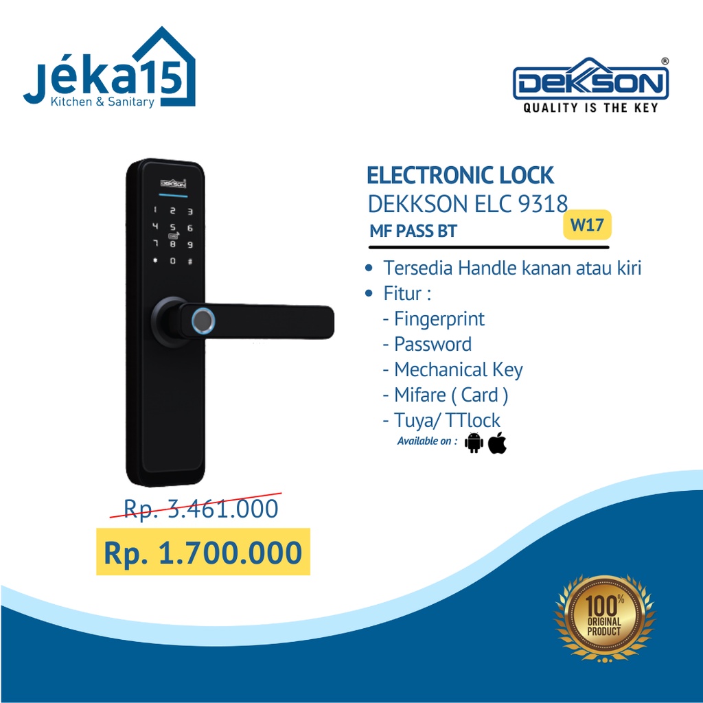 ELECTRONIC LOCK DEKKSON | DEKSON KUNCI DIGITAL