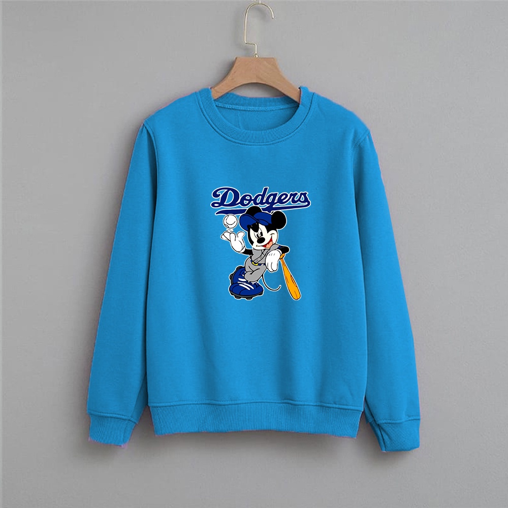 Sweater wanita Dodgers crewneck wanita size M-XXL