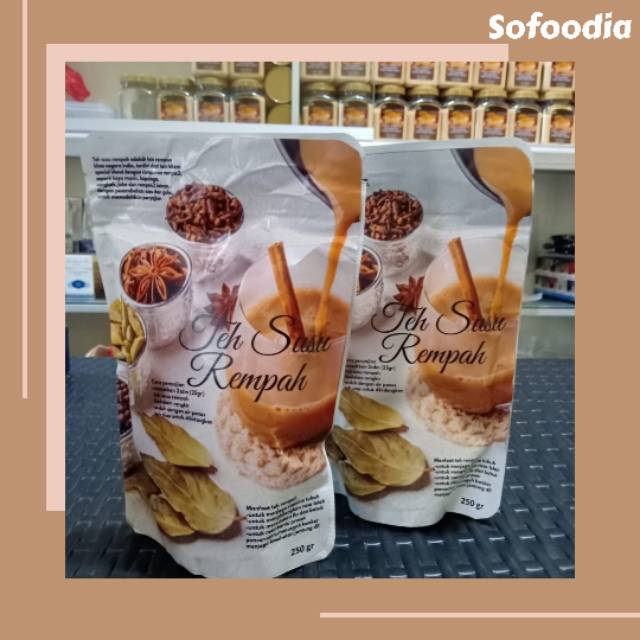 

Sofoodia Teh Susu Rempah Kemasan 250 gram