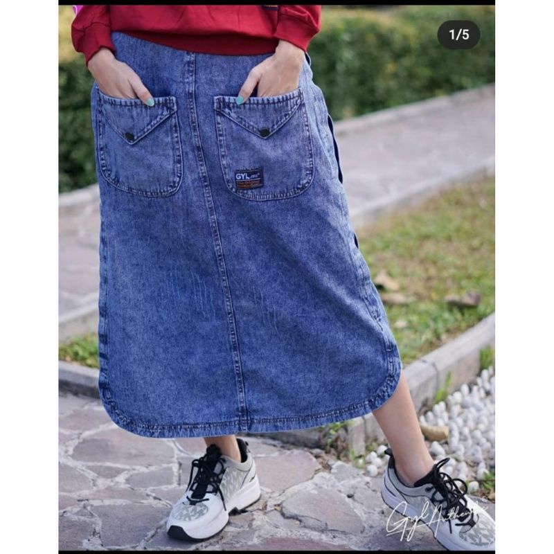 ROK JEANS OVAL / ROK JEANS 7/9 TERMURAH