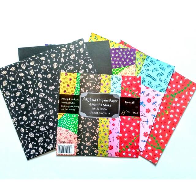 

Kertas lipat motif lucu/origami paper motif unik/kertas lipat 15x15