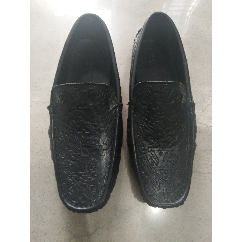 Sepatu loafer kulit leather pria cowok LV Louis Vuitton miror mirror