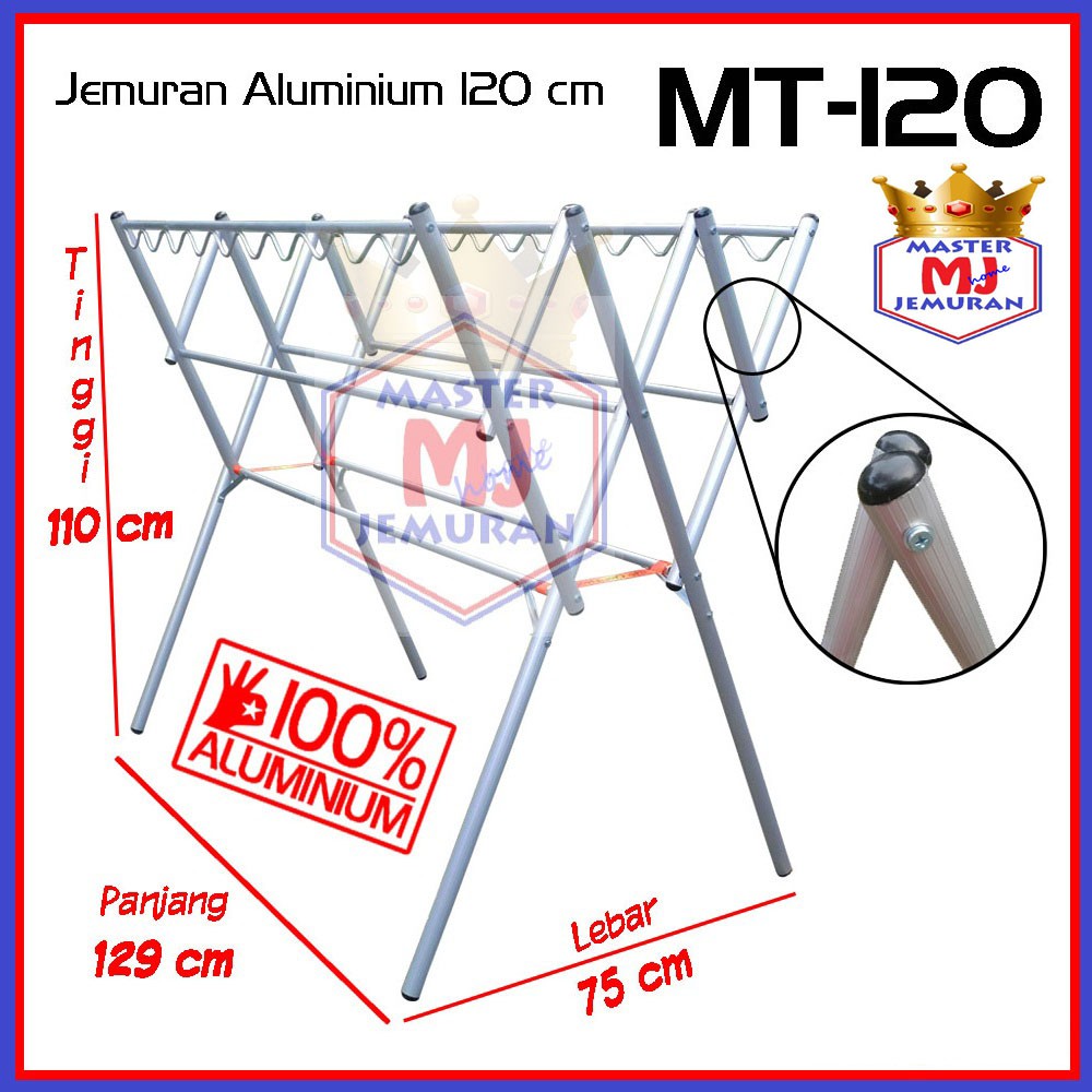 Jemuran Baju Aluminium 129 Cm MT-120
