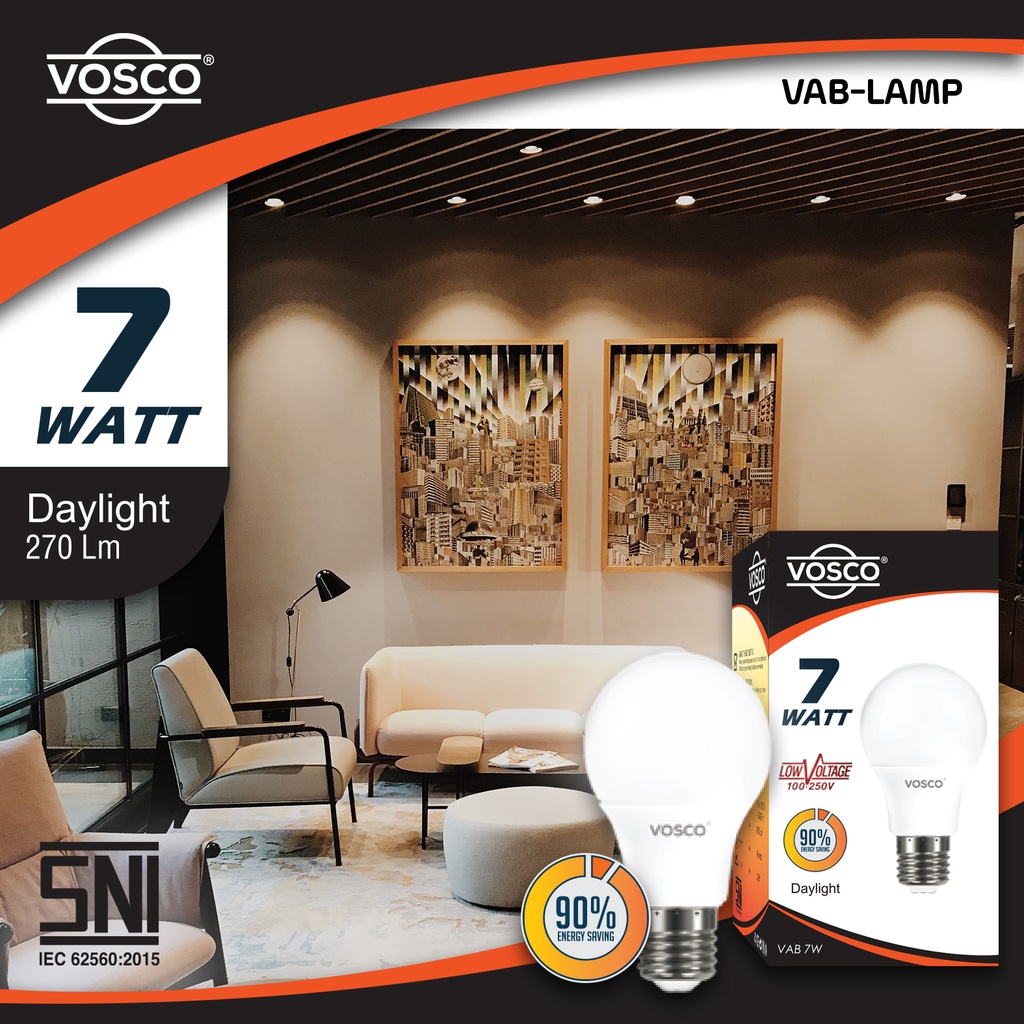 BOHLAM LAMPU LED GARANSI MURAH MODEL A BULB MERK ORIGINAL VOSCO BERIZIN SNI RESMI ORIGINAL 3 SAMPAI 22 WATT FREE ONGKIR