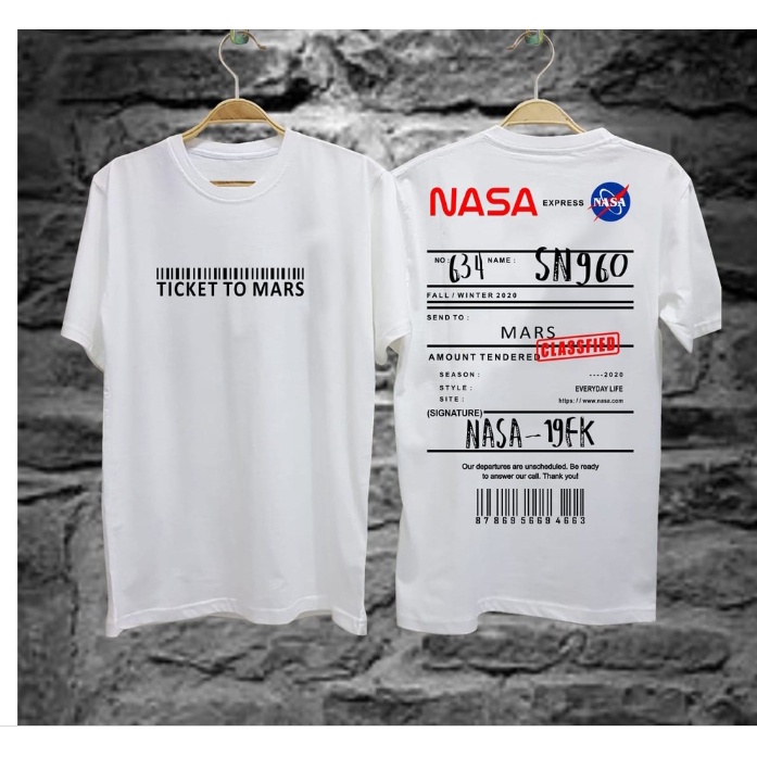 Kaos Nasa original / kaos nasa hitam japan BEAMS / kaos distro / kaos nasa pria / kaos nasa wanita