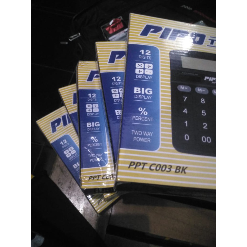 

PIPO Tech Kalkulator 12 digit Hitam
