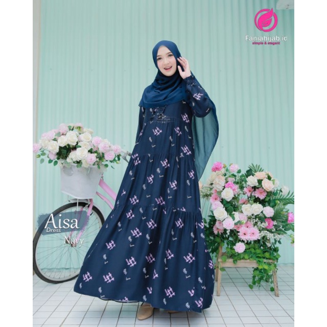 Aisa Dress by Fania Hijab Gamis Terbaru