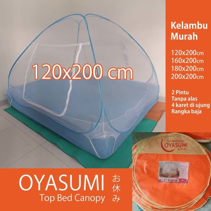 PROMO Kelambu Lipat 180x200 200x200 kelambu tenda kanopi 160x200 ukuran jumbo oyasumi