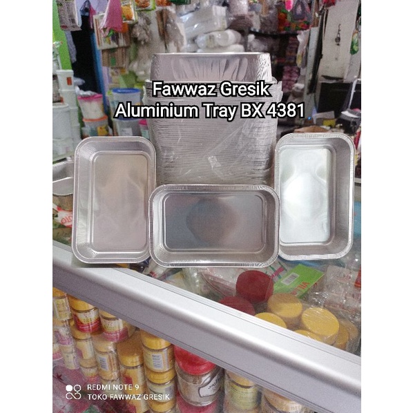 (10pcs) Aluminium Foil Tray BX 4381 Tanpa tutup - Mentai Rice - Macaroni Schotel Lasagna