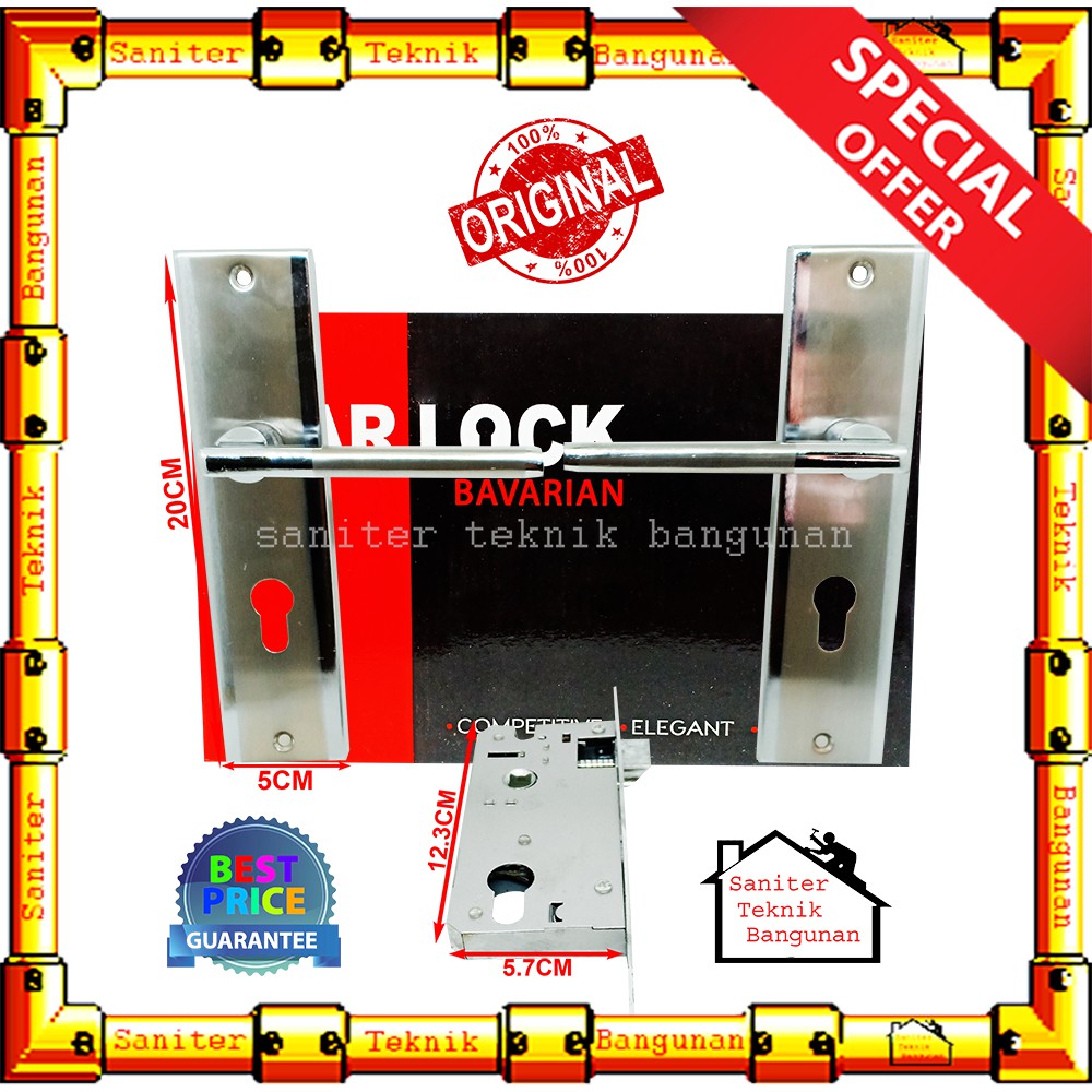 Kunci Pintu Sedang Set Warlock M9 SN/GP