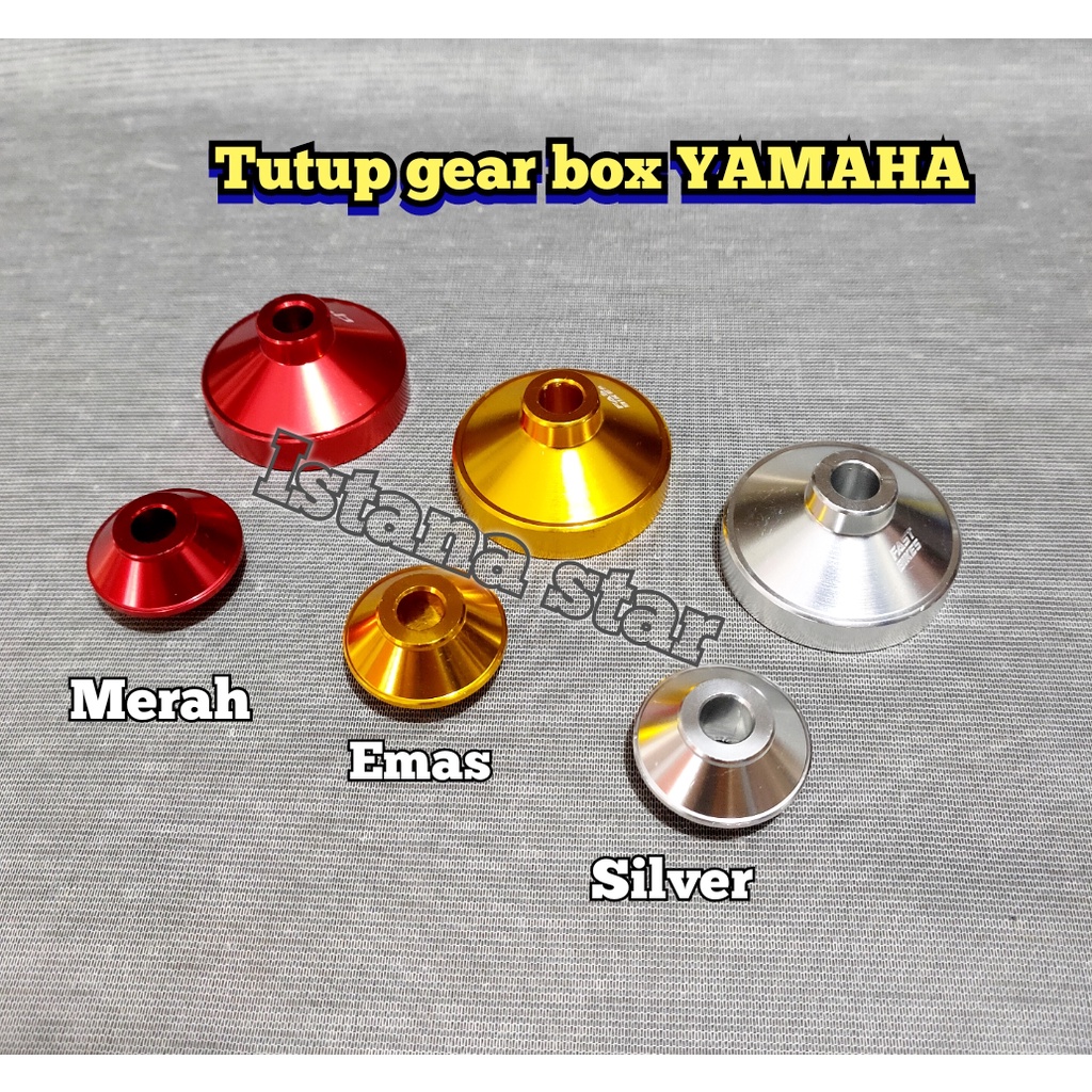 Tutup cover gear gir box matic Yamaha Mio Jupiter Vega Fino CNC/MERAH/EMAS/SILVER