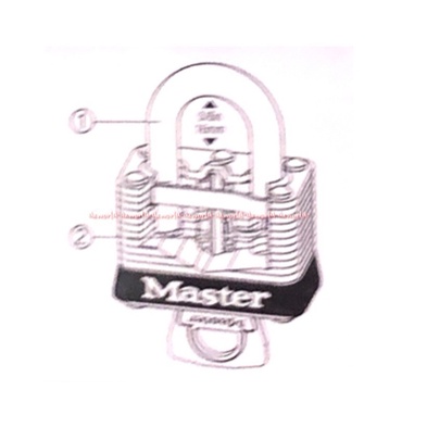 Master Lock Padlock Gembok 38mm 4pcs Dengan Kunci Yang Sama Masterlock Gembok 1set