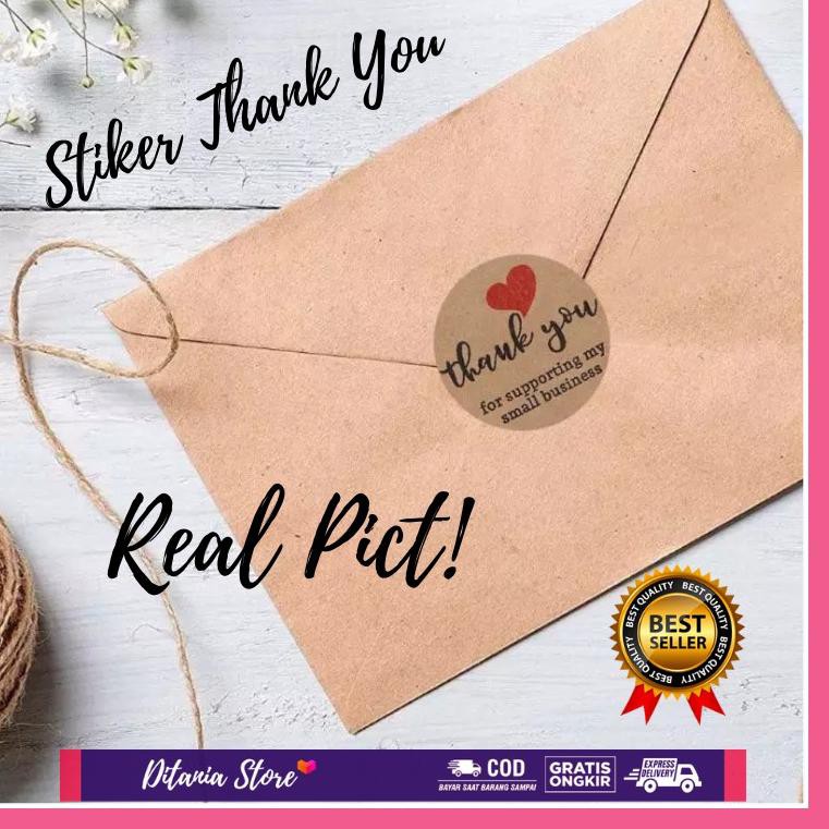 

Mq1Code REAL PICT! Stiker Thank You For Order Label isi 500 Pcs/Roll Murah Berkualitas(rekomended)N9
