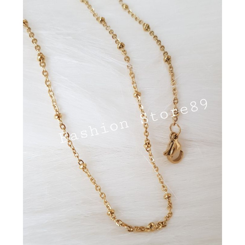 New Kalung Jedar Titanium gold Nuri Biji lada kalung titanium emas nuri biji lada kalung jedar impor