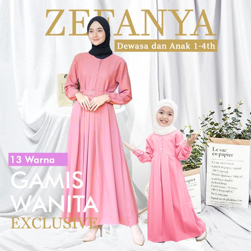 gamis muslim couple ibu dan anak NGC003 NGCA003 NIBRAS GAMIS SYARI