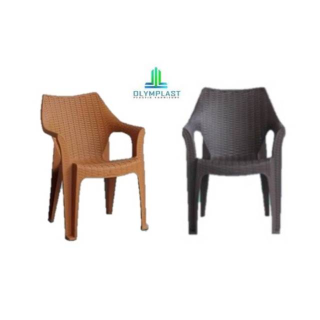 Kursi Plastik Sender Santai/Kursi Plastik Anyaman Olymplast