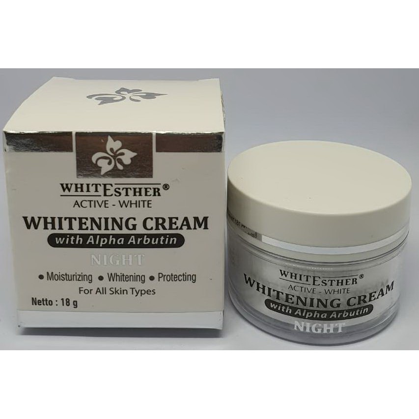 Whitesther Active White Whitening Night Cream for All Skin Types