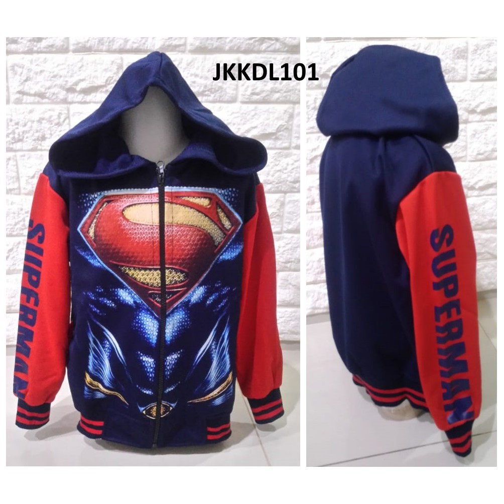 Jaket Anak Superman Man Of Steel Versi 2