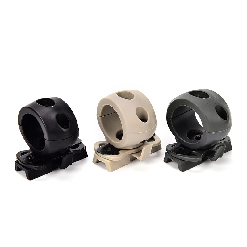&lt; E2id &amp; &gt; Adaptor Klem Mounting Lampu Senter Helm Airsoft Military