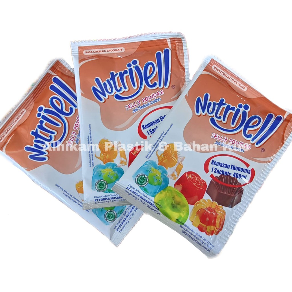 

Nutrijell Jelly Powder Cokelat 20gr / Nutrijel Cokelat 20gr / Nutrijell Coklat 20gr