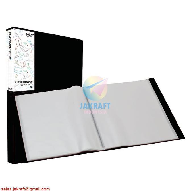 

Clear Holder Folio F4 FC isi 40 Display Book (Hitam Black)